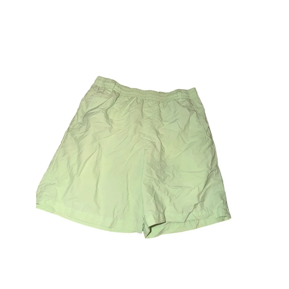 Columbia PFG Boys Mint Green Mesh Lined Swim Trunks Size L 14/16 Water Shorts